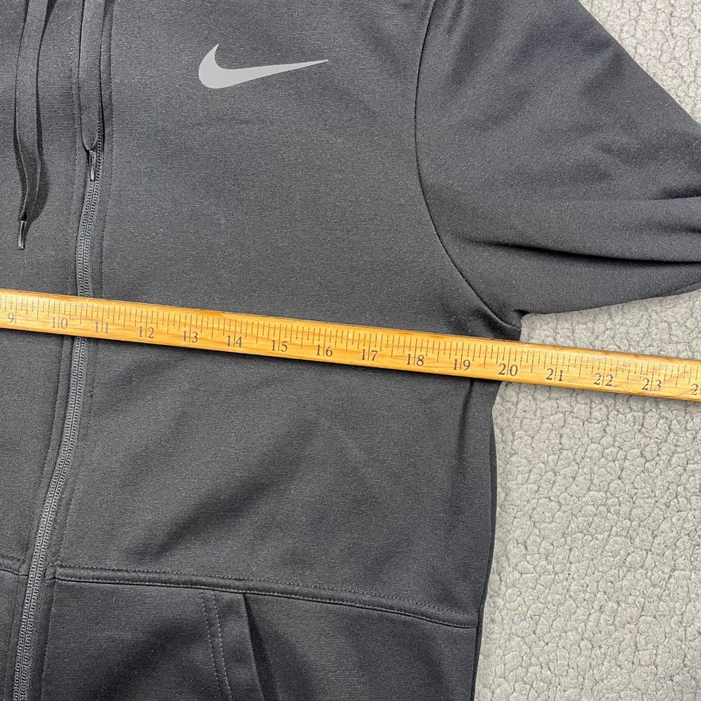 Nike Therma-FIT Mens Full Zip Hoodie Black Training Sweatshirt CU6231-010 M - Picture 11 of 12